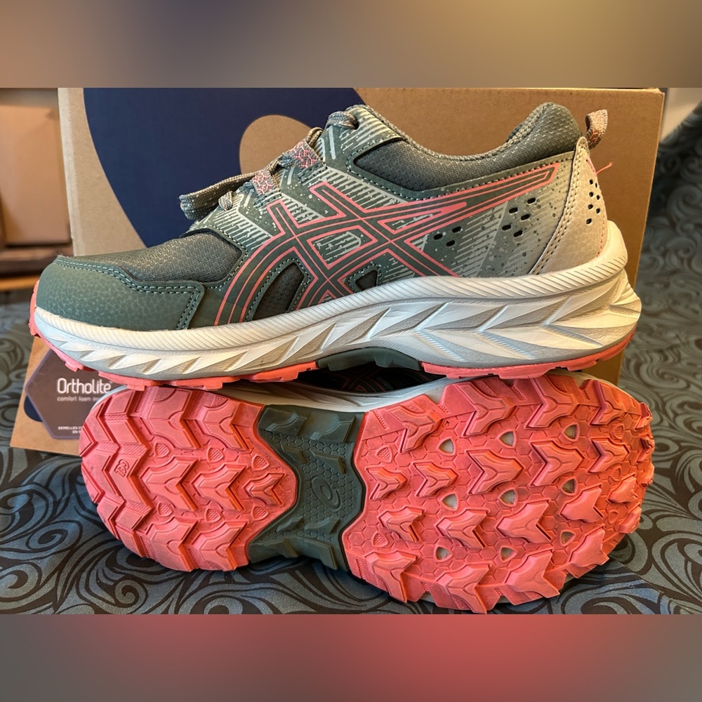 ASICS Women's Gel-Venture 9 Athletic Shoes - Ivy and Papaya